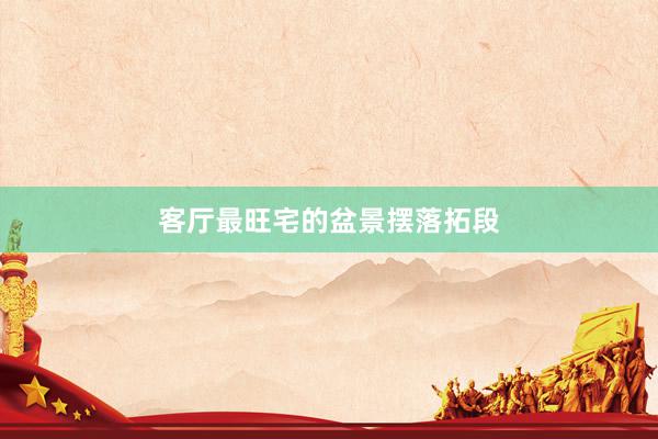 客厅最旺宅的盆景摆落拓段